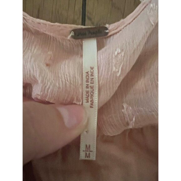 Free People Delilah Mini Dress Sz‎ Medium Lightweight Modern Designer Party Sexy - Picture 5 of 11